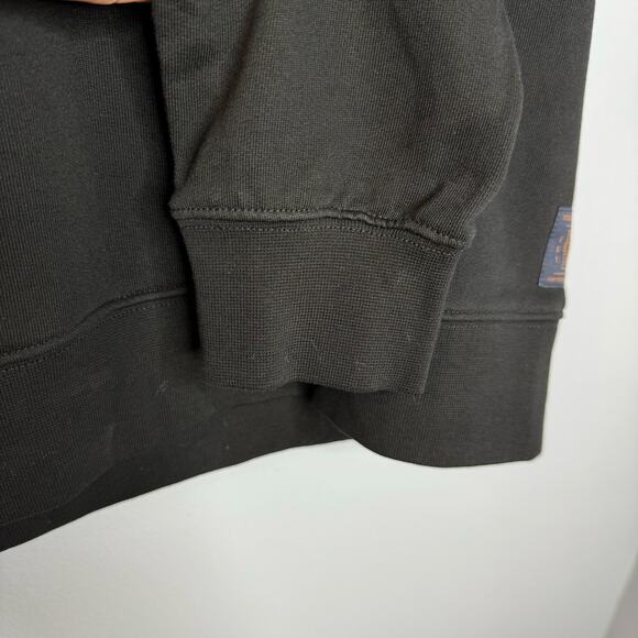 Scotch & Soda Risktaker Embroidered Sweatshirt Black Cotton French Terry Men's M - Picture 8 of 12